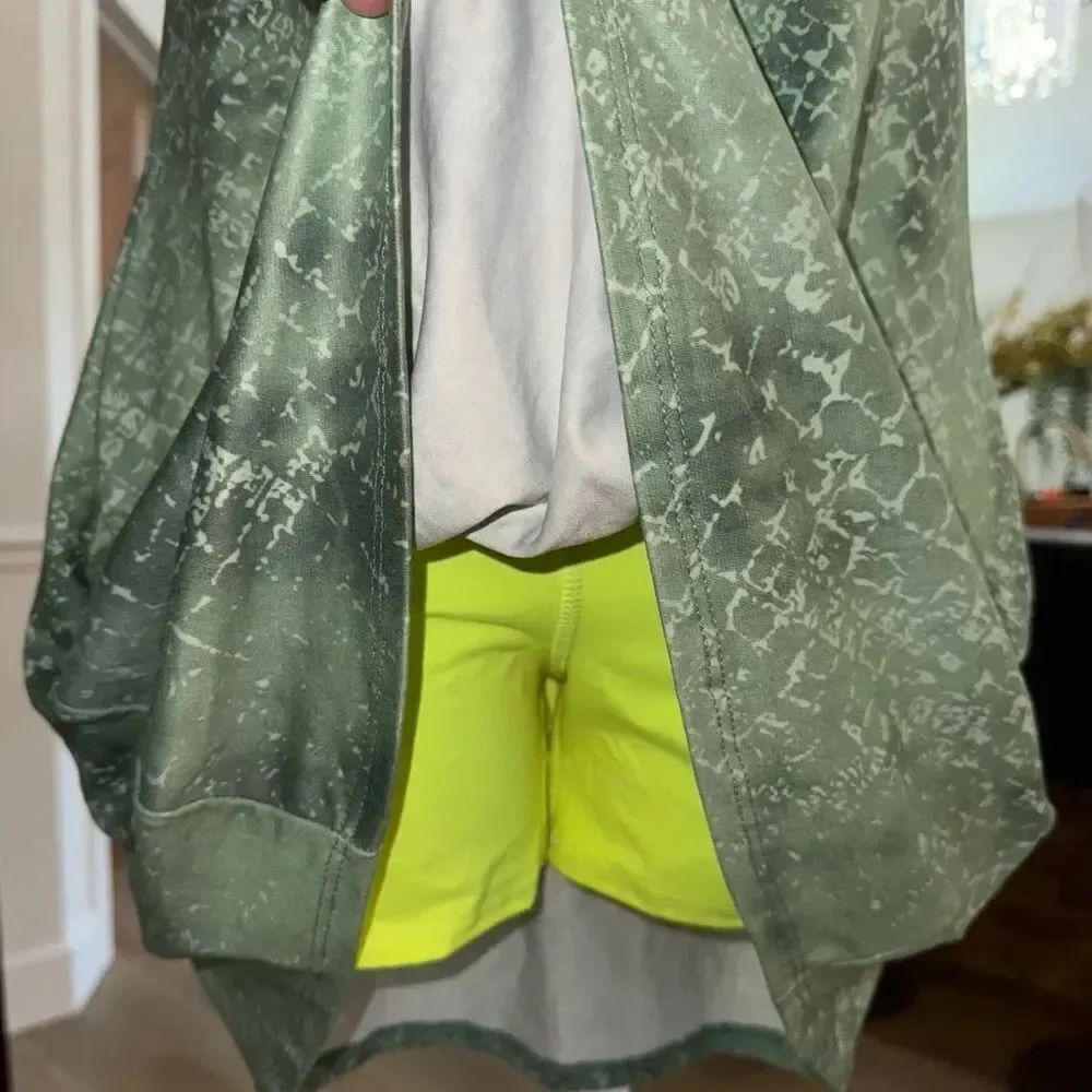EVCR Kelly Jade Snake Skin Racerback Tennis Bodysuit Dress. Size Small